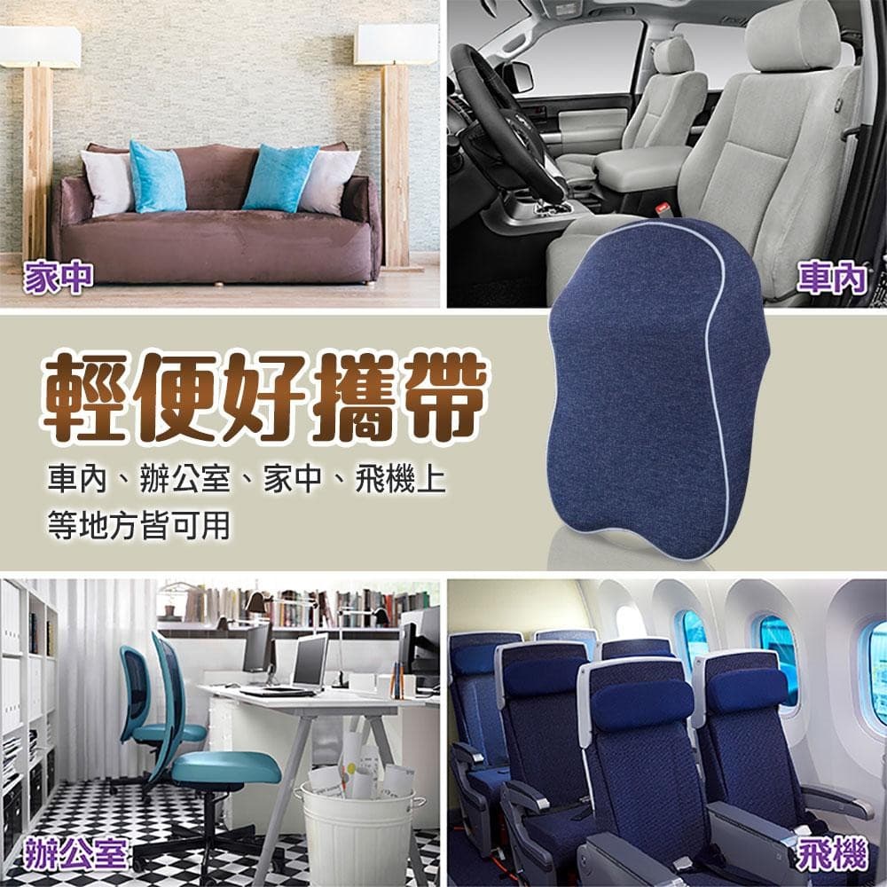 全車系通用三點釋壓舒適頸背墊 B5686-18 【BONFORM】 縮圖 5