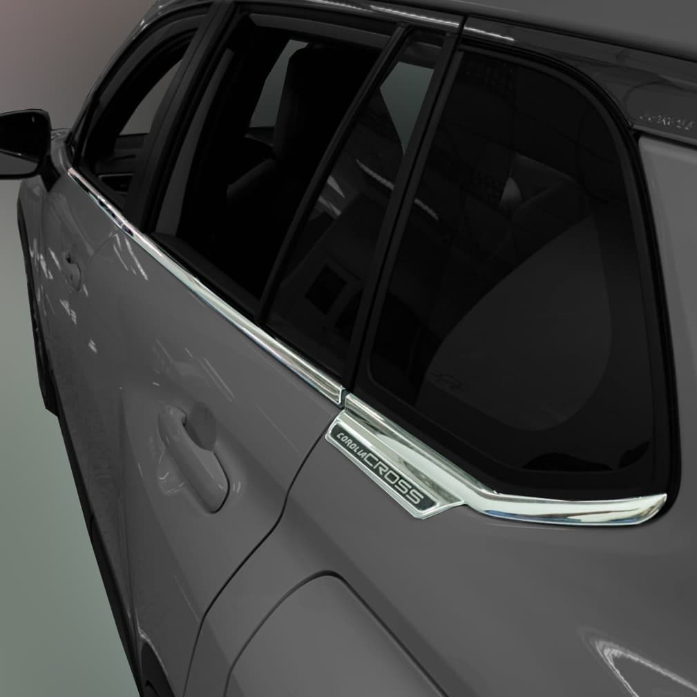 [贈一年延保]Corolla Cross專用窗框下飾條 一組六入